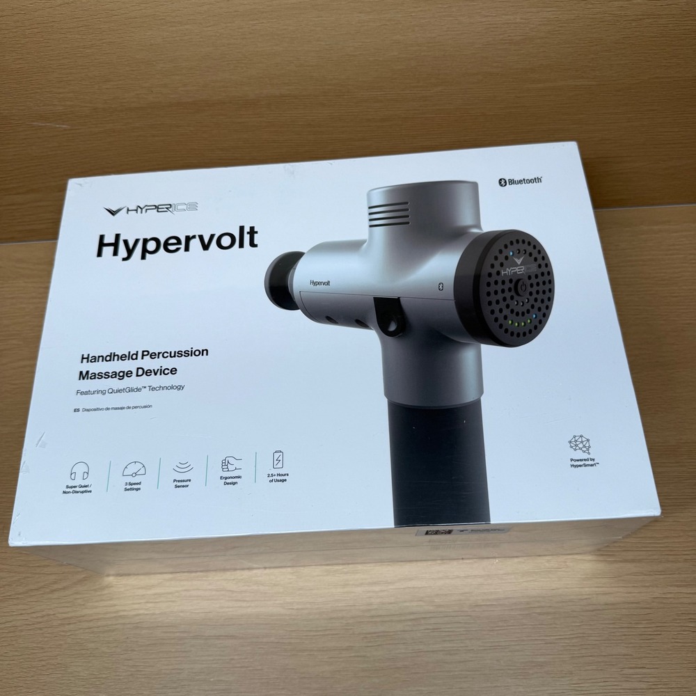 Hyperice Hypervolt Bluetooth Handheld Percussion Massage Device Silver New NIB - Picture 2 of 4